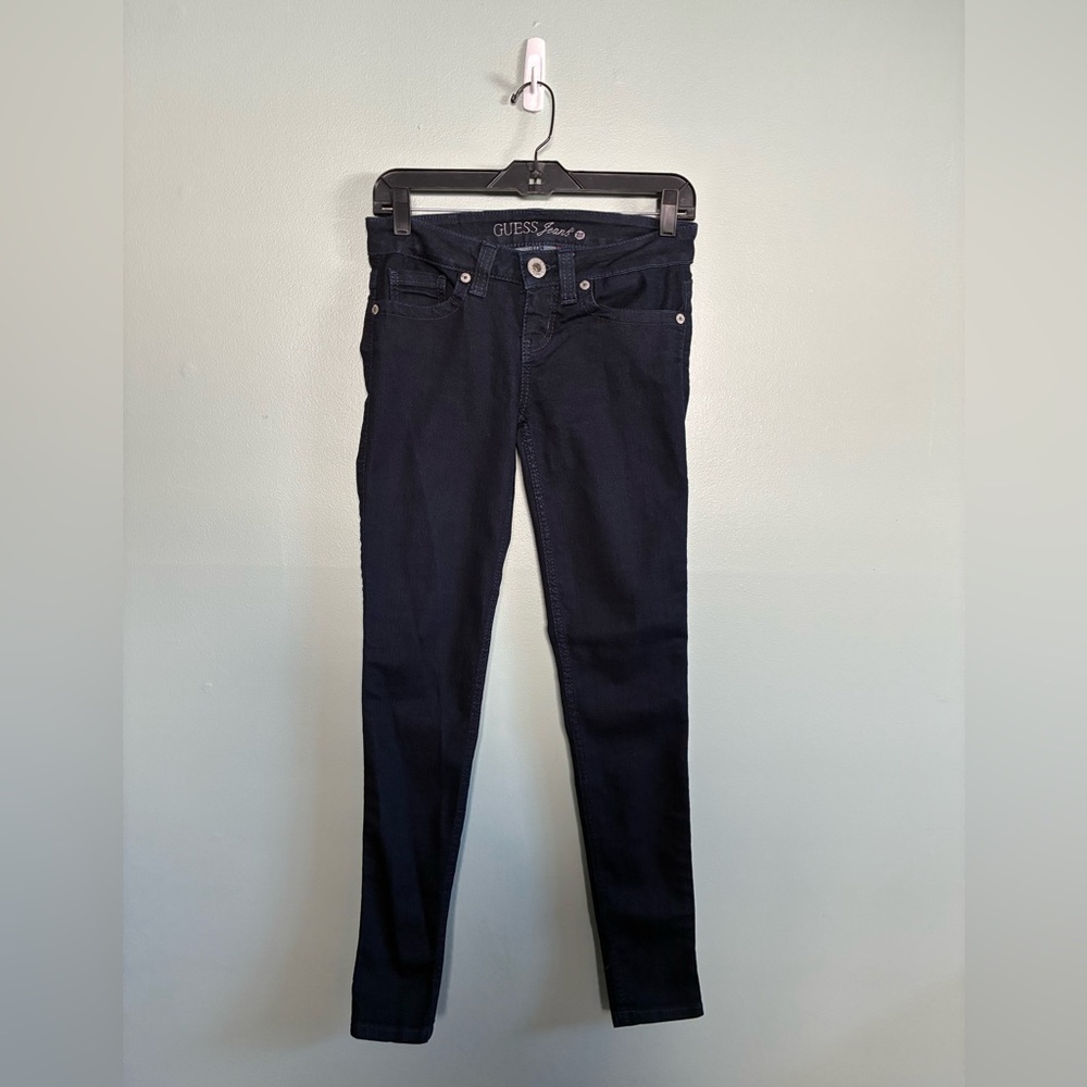 GUESS Women's Dark Blue Indigo High Waisted Skinny Ankle Jeans Sz 26